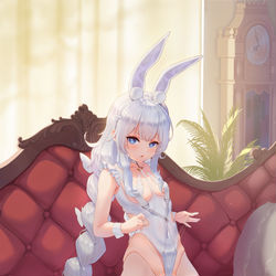 This is a pixiv picture whose title is 牵绳绳.