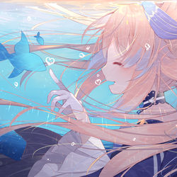 This is a pixiv picture whose title is 💧.