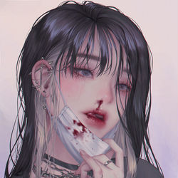 This is a pixiv picture whose title is Epistaxis.