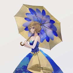This is a pixiv picture whose title is Blue.