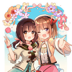 This is a pixiv picture whose title is 「ロレアちゃん、笑って笑って！」.