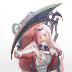 This is a pixiv picture whose title is 💀🐔.