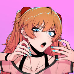 This is a pixiv picture whose title is asuka.