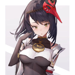 This is a pixiv picture whose title is 九条裟羅.