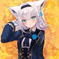 This is a pixiv picture whose title is 新髪型フブキング.