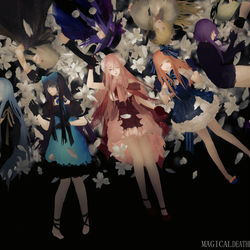 This is a pixiv picture whose title is 【マジカルデスペア】暗闇の中.