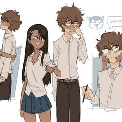 This is a pixiv picture whose title is nagatoro.
