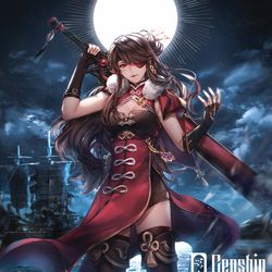 This is a pixiv picture whose title is THE MOON.