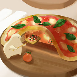 This is a pixiv picture whose title is ピザ窯.