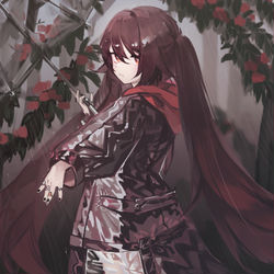 This is a pixiv picture whose title is 胡桃(原神).
