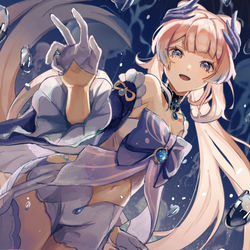 This is a pixiv picture whose title is 心海ちゃん.