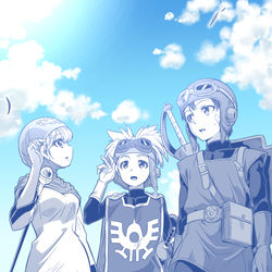 This is a pixiv picture whose title is 【その調べはこれからも、勇者たちの旅路とともに】.