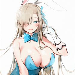 This is a pixiv picture whose title is バニーアスナ.