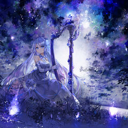 This is a pixiv picture whose title is 星降りの泉で.