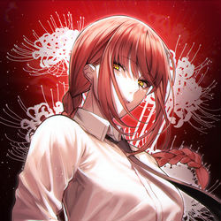 This is a pixiv picture whose title is マキマ.