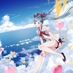 This is a pixiv picture whose title is ☁積乱雲グラフィティ☁.