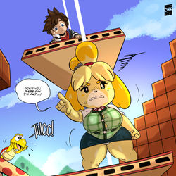 This is a pixiv picture whose title is Isabelle is... + Timelapse.