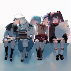 This is a pixiv picture whose title is 😪.