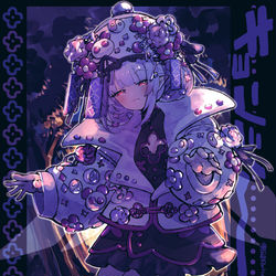 This is a pixiv picture whose title is 【skeb】眞白かのんさん.