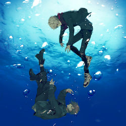 This is a pixiv picture whose title is 【お仕事】Geminids/ChroNoiR.