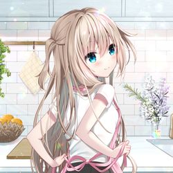 This is a pixiv picture whose title is 「何食べたい？」.