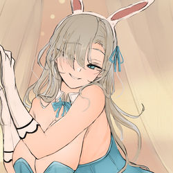This is a pixiv picture whose title is バニーアスナ.