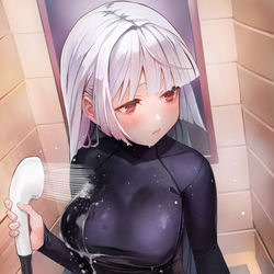 This is a pixiv picture whose title is お風呂つるちゃ.