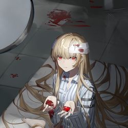 This is a pixiv picture whose title is 伤.