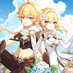 This is a pixiv picture whose title is 一周年快乐~.