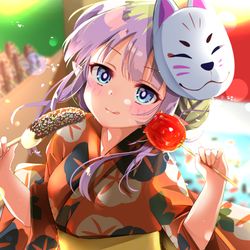 This is a pixiv picture whose title is 浴衣アメスちゃま(今更).