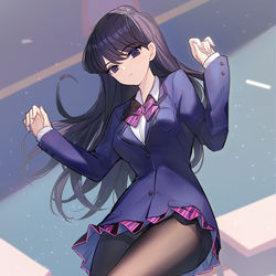 This is a pixiv picture whose title is 古見さん.