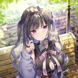 This is a pixiv picture whose title is 『…むぅ～…』.