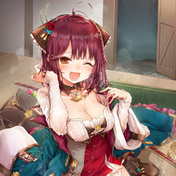 This is a pixiv picture whose title is 雨に降られて.