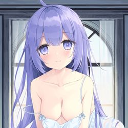 This is a pixiv picture whose title is 「お兄ちゃん、朝だよ……？」.