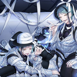 This is a pixiv picture whose title is Trick or Treat.