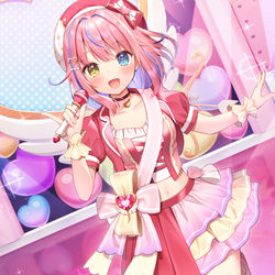 This is a pixiv picture whose title is ♡桃色片想い♡.