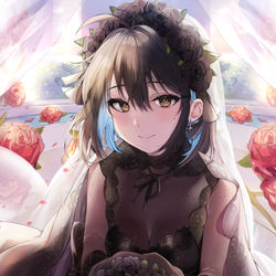 This is a pixiv picture whose title is She said yes.