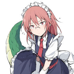 This is a pixiv picture whose title is 女仆装小林.