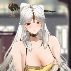 This is a pixiv picture whose title is Ningguang.