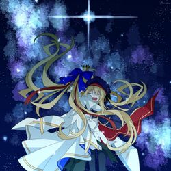 This is a pixiv picture whose title is 「さようなら、幼いアルトリア」.