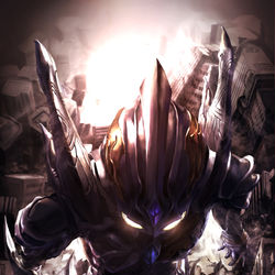 This is a pixiv picture whose title is 闇黒勇士.