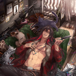 This is a pixiv picture whose title is 殺し屋さん.