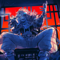 This is a pixiv picture whose title is 【skeb】ヤンキーのリーダーさん.