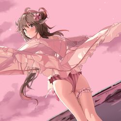 This is a pixiv picture whose title is 小羊泳装.
