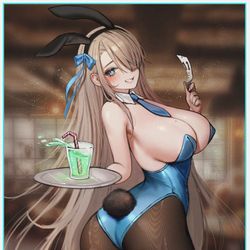 This is a pixiv picture whose title is ブルアカ アスナ.