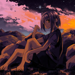 This is a pixiv picture whose title is 東雲.