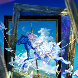 This is a pixiv picture whose title is 白昼夢.