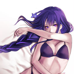This is a pixiv picture whose title is 雷電将軍.