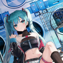 This is a pixiv picture whose title is ミク.