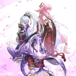 This is a pixiv picture whose title is 我的老婆们.